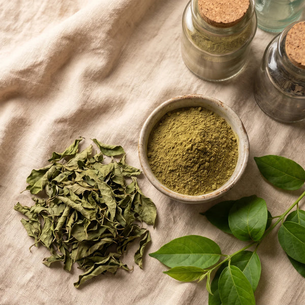 Dried gymnema leaves and leaf powder
