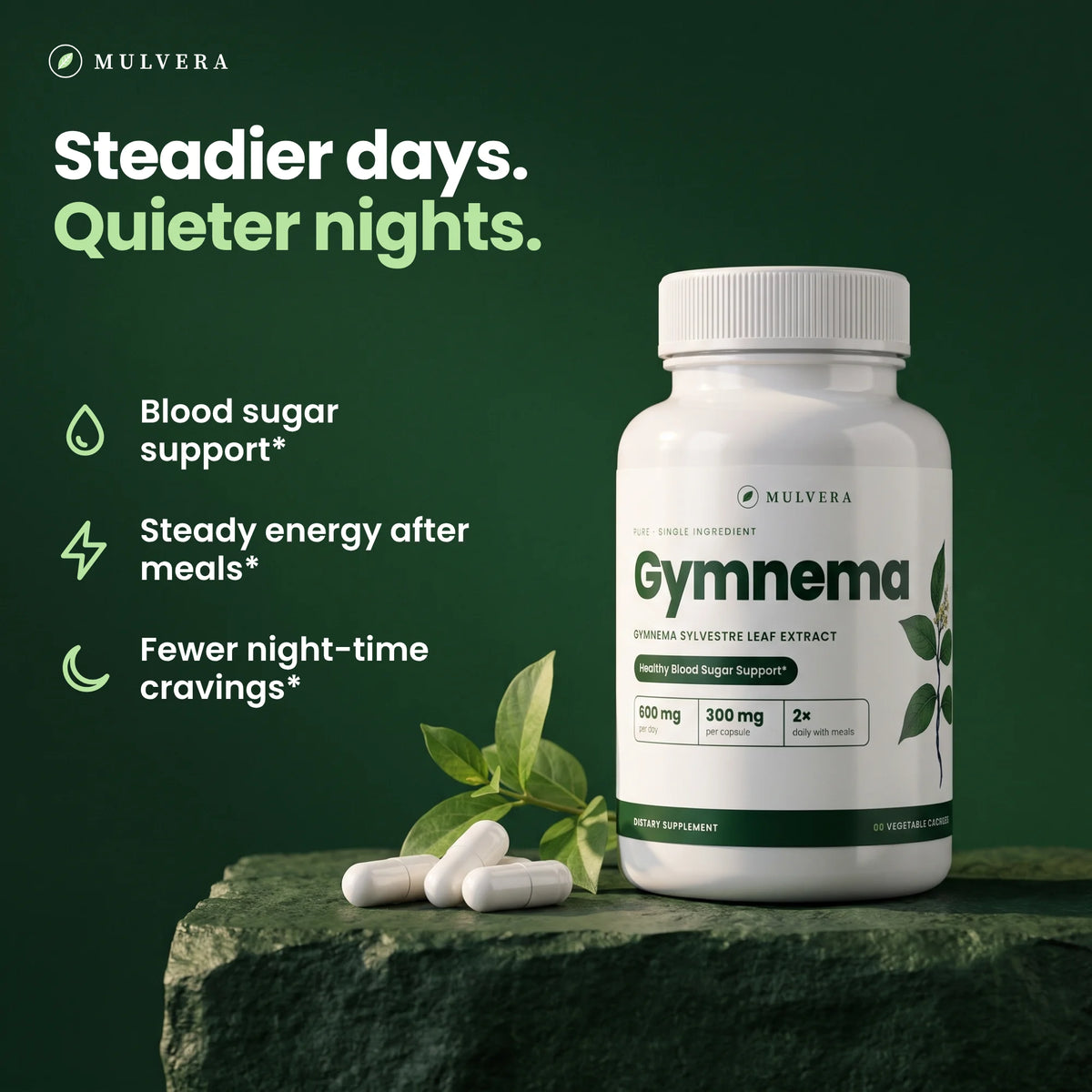 Steadier days, quieter nights with Mulvera Gymnema