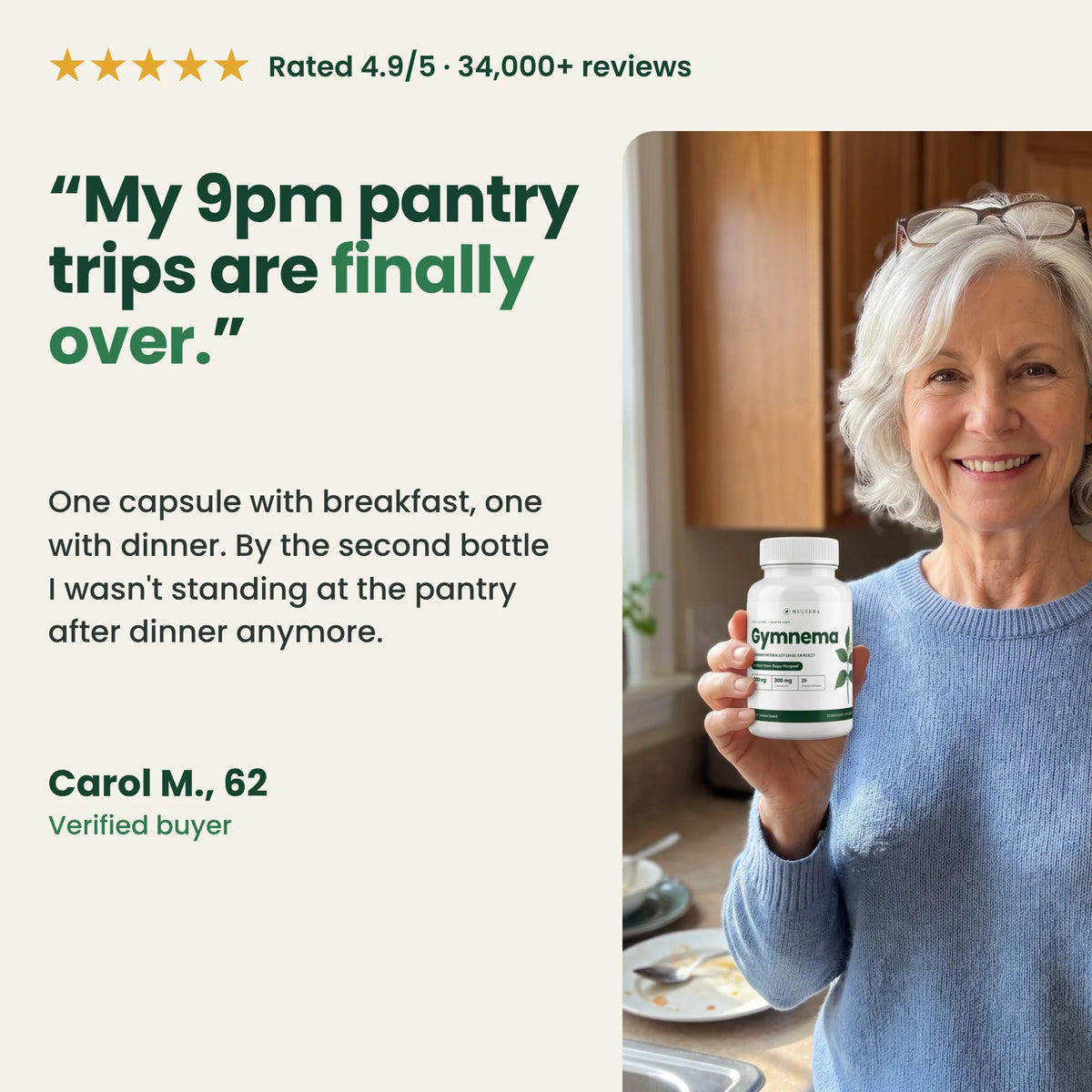 SAMPLE testimonial card (placeholder, replace before launch)